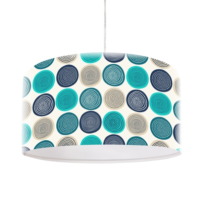 Lámpara colgante Aqua con estampado moderno