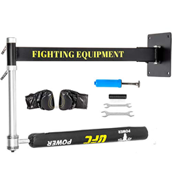 VEVOR Barra Giratoria de Saco Boxeo en Pared de Color Negra, Barra Giratoria de Boxeo en Casa en Pared de Acero de Primera Calidad, Cuero PU y Espuma  características