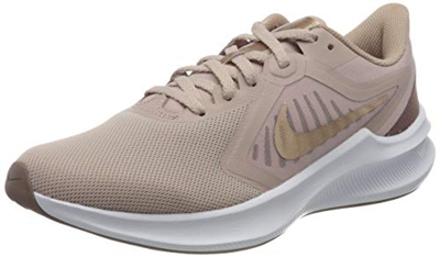 NIKE Downshifter 10, Running Shoe Womens, Stone Mauve/Metallic Red Bronze-Smokey Mauve, 39 EU
