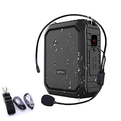 SHIDU Bluetooth Amplificador de voz 18W con auriculares con micrófono con cable Altavoz Bluetooth portátil a prueba de agua Sistema de PA recargable B características