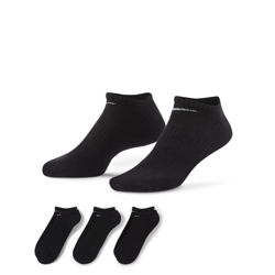 Nike Everyday Cushioned Calcetines cortos de entrenamiento (3 pares) - Negro características