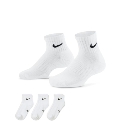 Nike Everyday Calcetines hasta el tobillo acolchados (3 pares) - Niño/a - Blanco