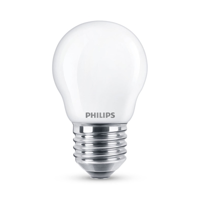 Philips Classic LED E27 P45 6,5W 2.700K mate