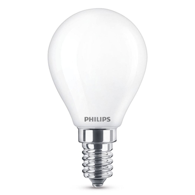 Bombilla globo LED E14 2,2W blanco cálido, 250 lm