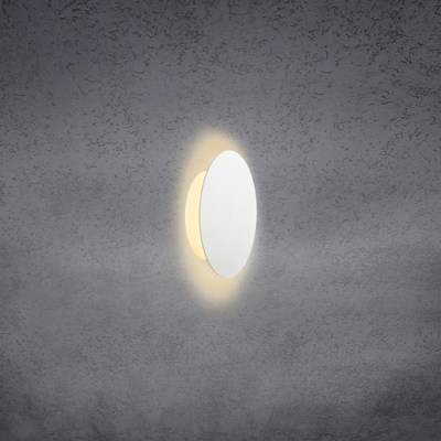 Escale Blade aplique LED, blanco mate, Ø 18 cm