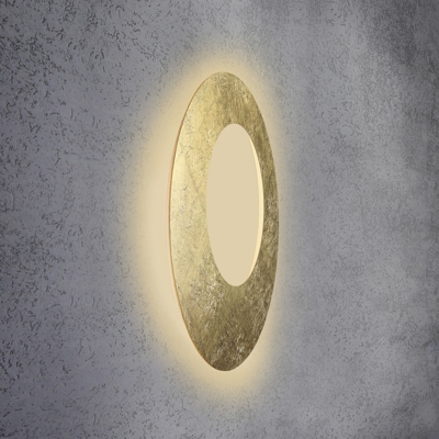 Escale Blade Open aplique LED pan de oro Ø 79cm