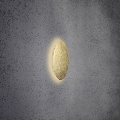 Escale Blade aplique LED, pan de oro, Ø 34 cm