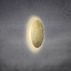 Escale Blade aplique LED, pan de oro, Ø 24 cm precio