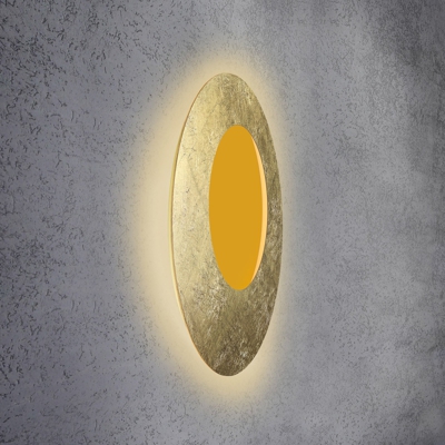 Escale Blade Open aplique LED RGB+W oro Ø79cm