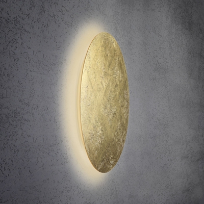 Escale Blade aplique LED, pan de oro, Ø 79 cm