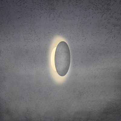 Escale Blade aplique LED, aspecto hormigón, Ø 18cm