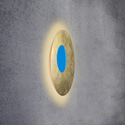 Escale Blade Open aplique LED RGB+W oro Ø59cm