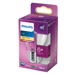 Philips LED Classic a gota E27 P45 1,4W claro características
