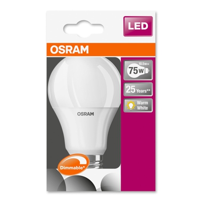 OSRAM bombilla LED E27 10,5W 827 Superstar, dim