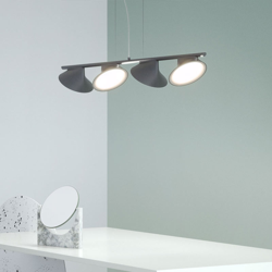 Axolight Orchid lámpara colgante LED 4 luces gris precio