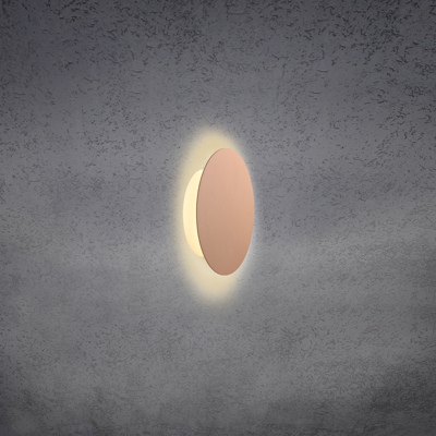 Escale Blade aplique LED, rosa mate, Ø 18 cm