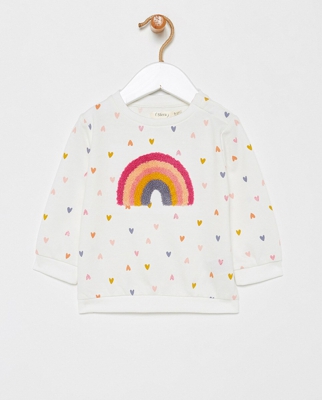 Sfera - Sudadera De Bebé Niña Corazones Y Arcoiris
