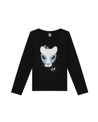 3 Pommes - Camiseta De Niña Con Lentejuelas Mágicas