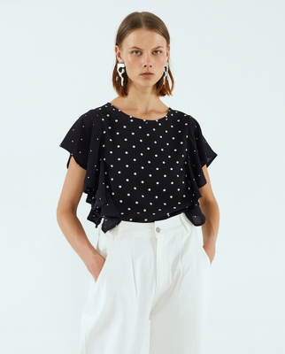 Sfera - Camiseta De Mujer Topos 100% Algodón