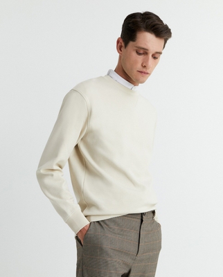 Sfera - Sudadera De Hombre Crudo Con Cuello Redondo