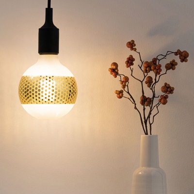 Paulmann E27 LED 4,5W espejo anillo oro puntos