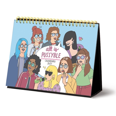 Tantanfan - Calendario De Mesa 2021 Moderna De Pueblo Multicolor Castellano