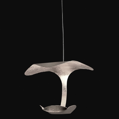 Knikerboker Le Gigine colgante LED 1 luz plata