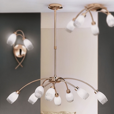 Lámpara colgante Ilena con brazo telescópico