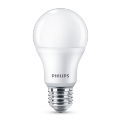 Philips E27 LED A60 8W 2700K mate paquete de 6 características