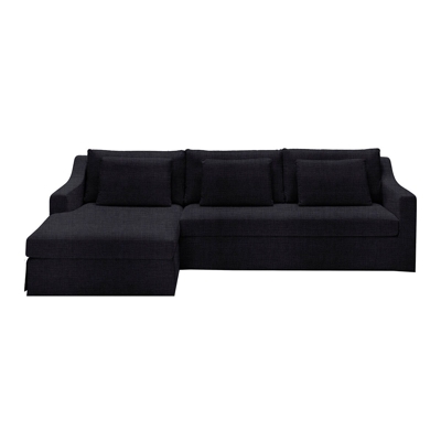 El Corte Inglés - Sofá Tapizado De 5 Plazas Con Chaise Longue Izquierda Line Bulova Antracita