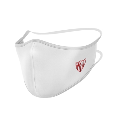 Reprotect - Mascarilla Sevilla Fútbol Club R40 Escudo Blanco Adulto