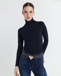 Sfera - Jersey De Mujer Cuello Alto Viscosa en oferta