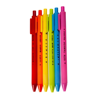 Lucía Be - Pack Bolígrafos Arcoíris Colores