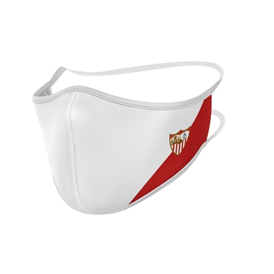 Reprotect - Mascarilla Sevilla Fútbol Club R40 Escudo Rojiblanco Adulto