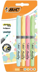 BIC Highlighter Grip Pastel Set of 4 (964859) precio
