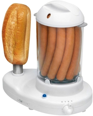 Clatronic HDM 3420 - Máquina de perritos calientes, 350 W, color blanco