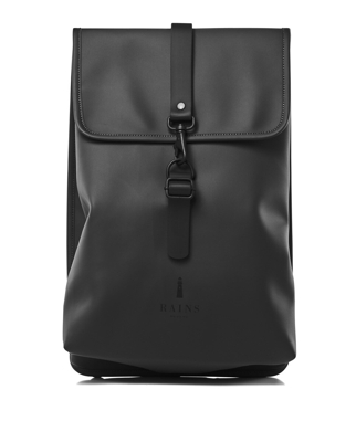 Rains - Mochila Impermeable Grande Unisex En Negro Con Solapa