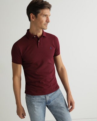 Polo Ralph Lauren - Polo De Piqué De Hombre Burdeos Slim