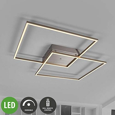 LED Deckenleuchte Mirac Futuristisch LEDs Hell Lampenwelt Fernbedienung Dimmbar