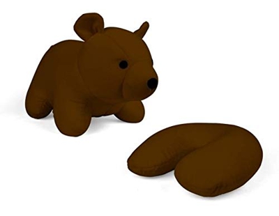 Kikkerland KKTT19-BR Cushion / Head Rest Bear Shape Brown