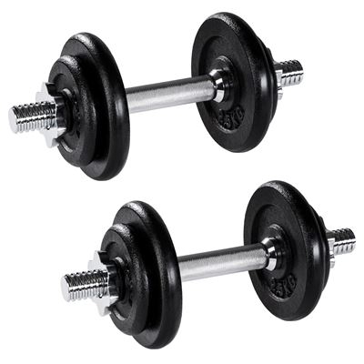 Set Mancuernas con Pesas Halteras Fitness Acero Hierro Musculación Gimnasio