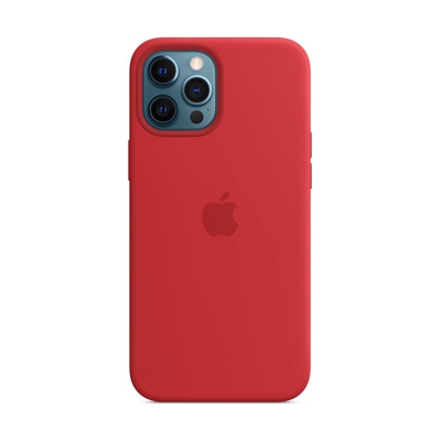 Apple - Funda De Silicona Con MagSafe Roja Para El IPhone 12 Pro Max