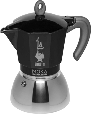 Bialetti Espresso maker Moka Induction Black (capacity: 6 cups)