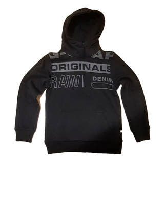 G-Star Raw - Sudadera De Niño Negra Con Capucha Con Logo G Star