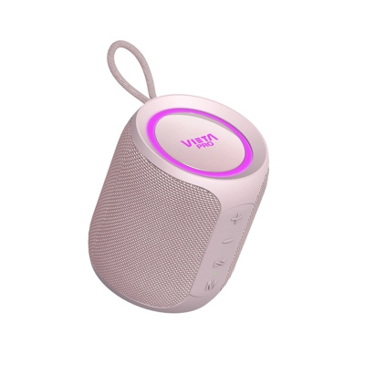 Vieta Pro - Altavoz Easy 2 De Con Tecnología True Wireless Bluetooth 5.0, Radio FM, Reproductor USB, Micrófono Integrado, Rosa