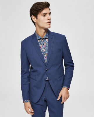 Selected - Chaqueta De Traje De Hombre Slim Azul Marino