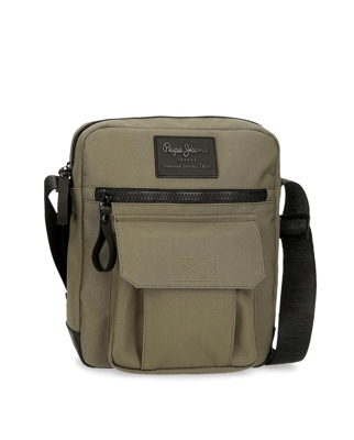 Pepe Jeans - Bandolera De Hombre En Verde Con Cremallera