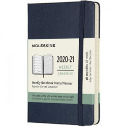 Moleskine Semanal 2020-2021 Diario/Agenda - Tapa Dura - 9x 14cm - Zafiro en oferta