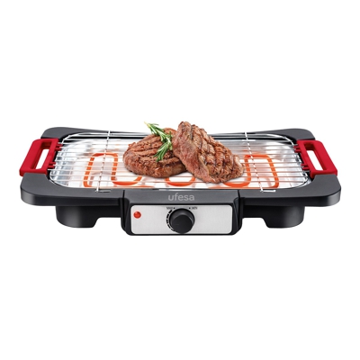Ufesa - Barbacoa Eléctrica BB6020 Rodeo Grill Con Termostato Ajustable