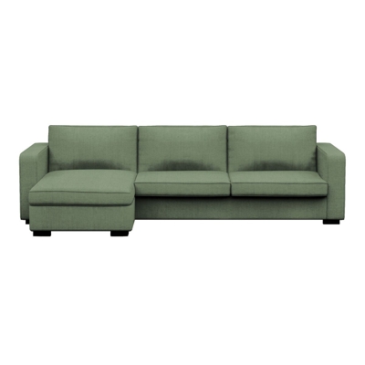 El Corte Inglés - Sofá Tapizado De 5 Plazas Con Chaise Longue Izquierda Calgary Marbore Verde piedra